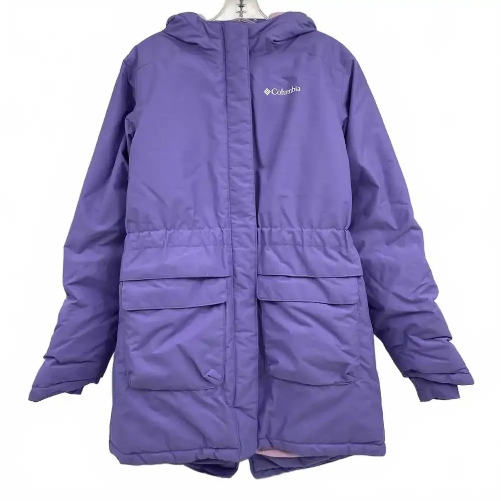 Columbia Purple Winter Coat | Kids Girls Size 14 Regular Nylon Shell
